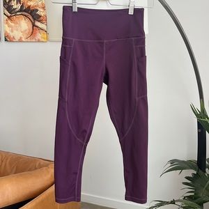 Zyia Plum Pocket Light N Tight High-Rise Capris